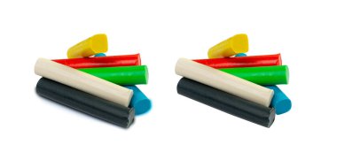 Plasticine Isolated, Modeling Clay Pieces, Creativity Modelling Material, Clay Dough, Plasticine on White Background