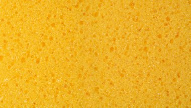 Sünger Tarafı Doku Arkaplanı, Sarı Sentetik Temizlik Malzemesi, Sünger Kapanışı