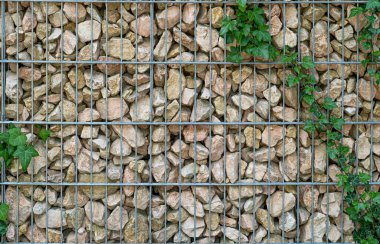 Gabion Taş Çitleri, Duvar Gabion Sepetleri, Kablo Ağı Taşları, Modern Bahçe Çakıl Sınırı, Metal Izgara Kaya Çiti