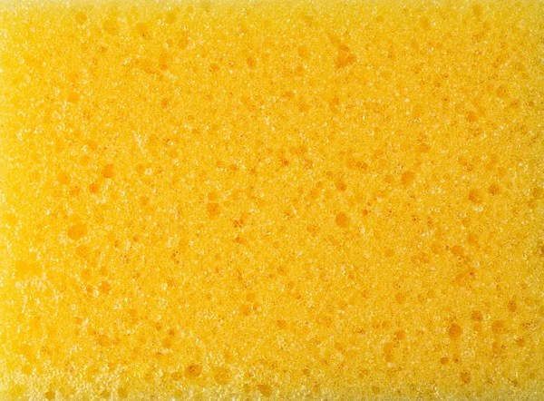 Sponge Sift Side Tekstury Tła Żółty Materiał Syntetyczny Czyszczenia Naczyń — Zdjęcie stockowe