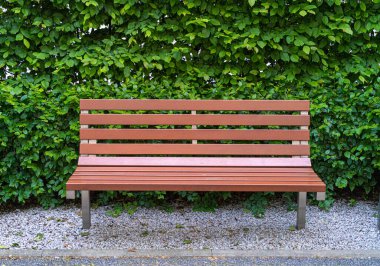 New Modern Bench in Park, Outdoor City Mimarlık, Wooden Benches, Outdoor Chair, Urban Public Mobilya, Empty Plank Seat, Comforable Bench in Recreation Area