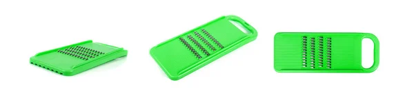 Blue Plastic Grater Isolated Metal Plastic Kitchenware Korean Carrots Cooking — стокове фото