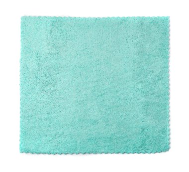 Temizlik bezi yığını izole edildi. Mendil, temiz mikrofiber havlu, pamuk peçete, mikrofiber kumaş, beyaz arka plan manzaralı mutfak bezleri.