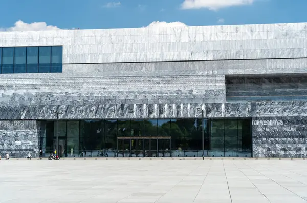 stock image Warsaw, Poland, June 8, 2024: The Museum of Polish History in Warsaw Citadel, Entrance to the museum from Guards Square, editorial image