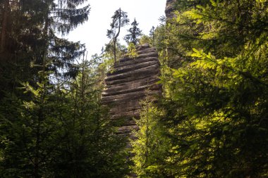 Bereketli yeşillikler ve turizm, eko-turizm, doğa reklamcılığı, seyahat rehberleri, turizm İnternet siteleriyle çevrili görkemli kumtaşı uçurumları