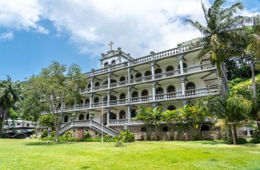 Victoria, Seyşeller, 31 Ocak 2025: Victoria 'da La Domus, Katolik din adamlarının tarihi evi.