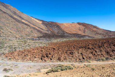 Lava Tarlaları, sünger taşı dokusu, volkanik sünger taşı deseni, lavın parçaları, Teide Bazalt Olağanüstü Igneous Kayası, İspanya 'da Renkli Porto Volkan Taşları, Tenerife Tepesi, Teide Tepesi