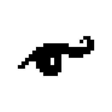 Piksel sanat göz ikonu, 8 bit retro stil insan gözü, basit bilgisayar sembolü, vizyon mozaik pikseller göz tasarımı