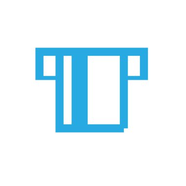 Kredi kartı piksel simgesi, 8 bit ödeme illüstrasyonu, eski tarz mavi bankacılık sembolü, basit piksel banka kartı çizimi