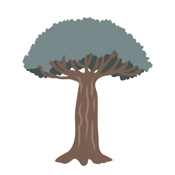 Árvore Sangue Dragão Fundo Branco Ilustração Isolada Vetor — Vetor de Stock