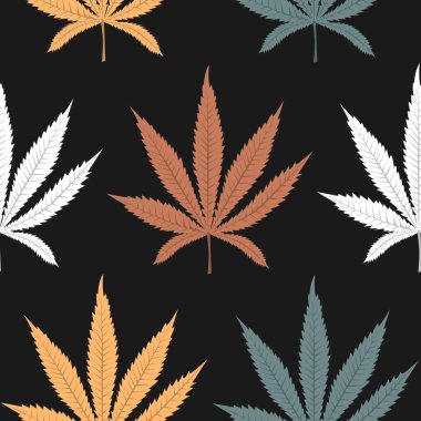 Renkli kenevir pürüzsüz bir iz bırakır. Vektör illüstrasyonu.