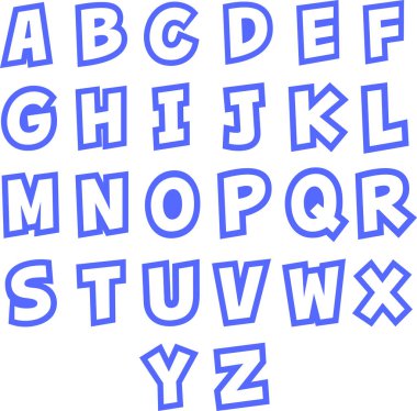 Modern bir alfabetik büyük harf seti