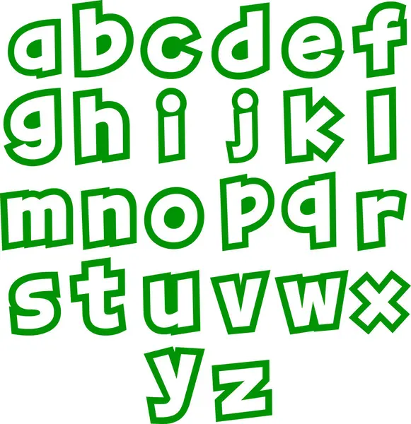 Modern bir alfabetik küçük harf seti