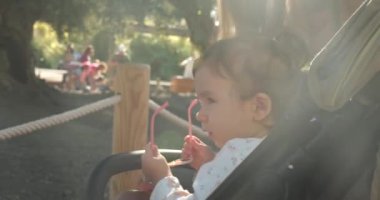 Ebeveynler 2 yaşındaki kızı hayvanları görmeye götürdüler.