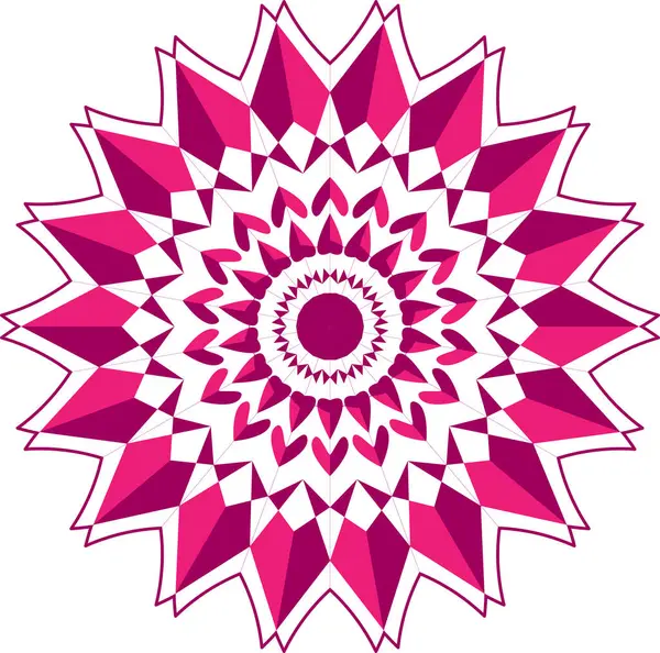 Mandala Süsleme el çizimi elementler dekoratif tasarım dairesel çiçek vektörü.