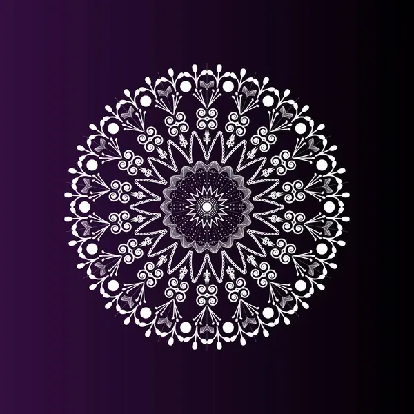 Mandala Süsleme el çizimi elementler dekoratif tasarım dairesel çiçek vektörü.