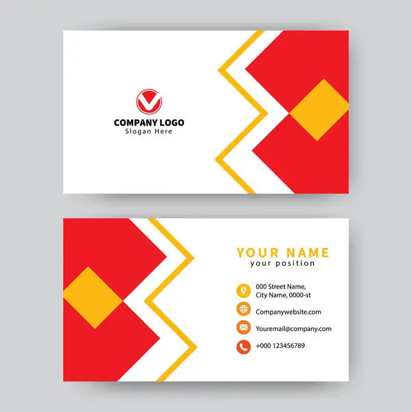 Kartvizit modern tasarım vektörü şablonu.