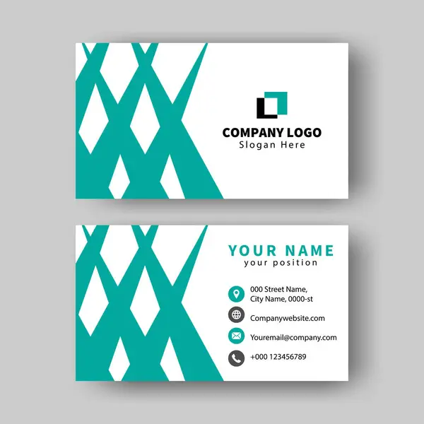 Kartvizit modern tasarım vektörü şablonu.