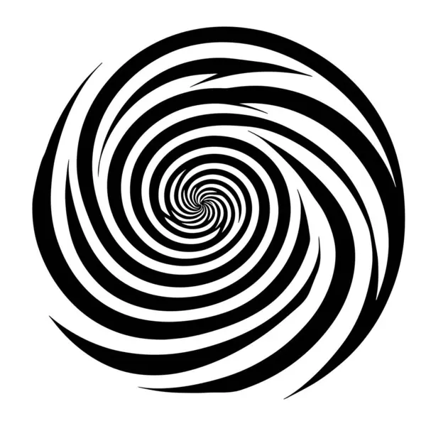 Hipnoz spirali beyaz arkaplan üzerinde dönen komik arkaplan vektörü.