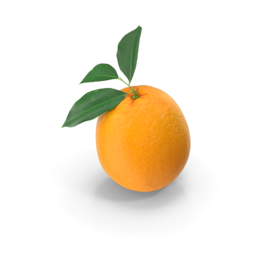 Taze olgun Portakal Mandalina ya da yeşil yapraklı mandalina beyaz arka planda izole edilmiş tek bir olgun portakal suyu, meyve suyu ve taze içecek konsepti reklam elementleri 3 boyutlu görüntüleme için