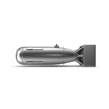 Beyaz arka planda izole edilmiş 3D gerçekçi PNG atom bombası. B 41 nükleer silah, atom bombası, Sovyet termonükleer bombası.