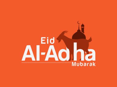 Kurban Bayramı Mübarek, kaligrafi logosu vektörü İslami şablon sosyal medya yaratıcı fikir konsepti Araplar ve müslüman bayramı afiş afiş tasarımı Kurban Bayramı (Kurban Bayramı))