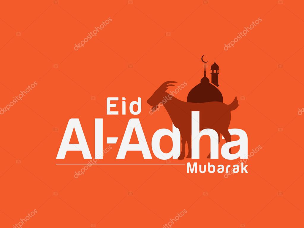 Eid Adha Mubarak greeting calligraphy logo vector islamic template social media web post creative idea concept arabs and muslim festival eid celebration background poster banner flyer design Blessed Sacrifice Day (Eid al Adha)