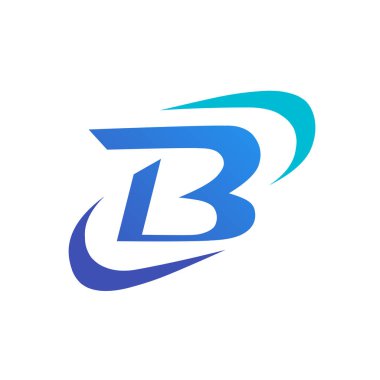 Basit vektör başlangıç harfi b. logo