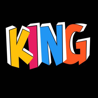 Siyah bir zemin üzerinde parlak renklerle 