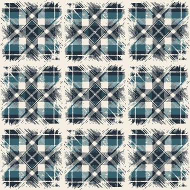 Tartan. Grunge Background with Stripes. Abstract Texture with Horizontal and Vertical Strokes. Scribbled Grunge Rapport for Calico, Print, Textile. Irish Ornament. Vector seamless pattern with brush stripes and strokes. Texture. clipart