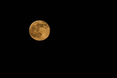 moon in a dark sky