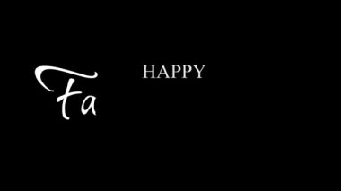 Babalar günün kutlu olsun. El yazısıyla modern el yazısı. Vektör harfleri. Tasarımınız için tebrik kartı