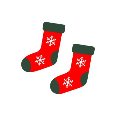 Christmas Socks for Festive Holiday Design for Winter Celebration clipart