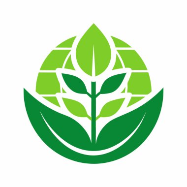 Ekoloji Simgesi Logo Vektörü Tasarımı