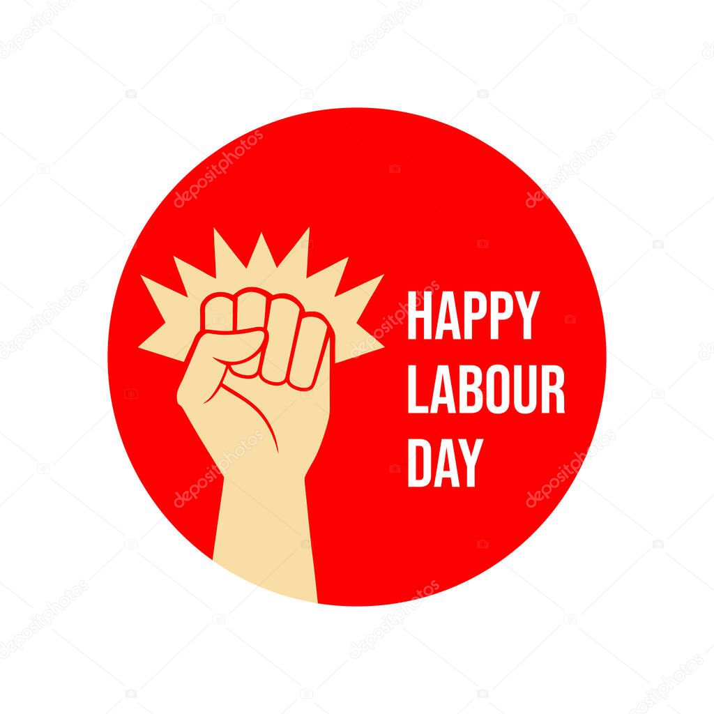 Happy Labour Day Vector Design.