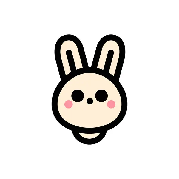 Şirin tavşan yüzü simgesi
