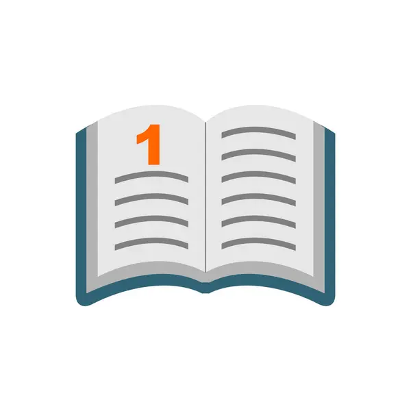 Kitap okulu ikonu. Okul öğrenme ve eğitim teması. Yalnız tasarım. vektör illüstrasyonu