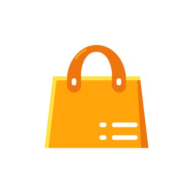 Alışveriş poşeti ikon vektör illüstrasyon tasarımı