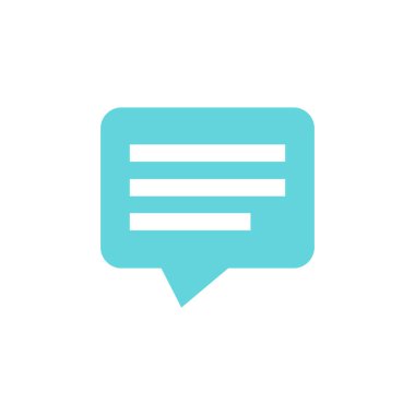 kabarcık sohbet mesaj simgesi izole vektörü