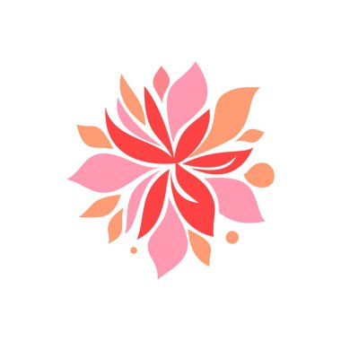 güzellik çiçeği logo tasarım vektörü