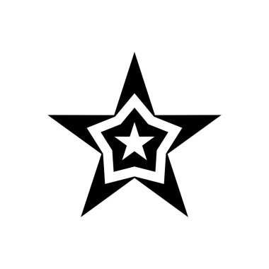 Yıldız simgesi, basit vektör çizim