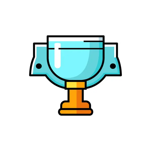 Kupa ikonu vektör illüstrasyon tasarımlı fincan