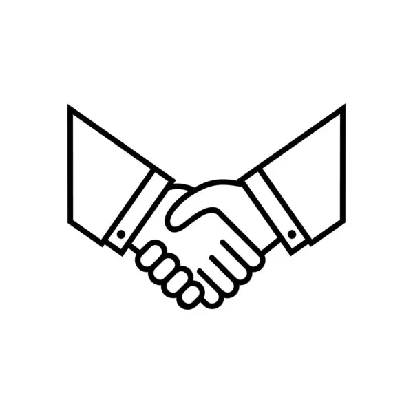 Tokalaşma ikonu. Web ve mobil için anlaşma vektör sembolünün özet çizimi