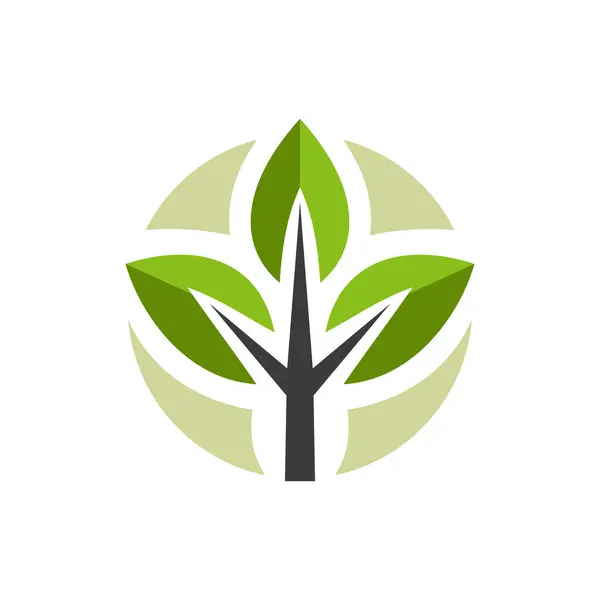 Yaprak ekolojisi sembolü vektörü