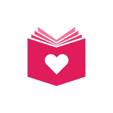 book love logo şablon vektör tasarımı