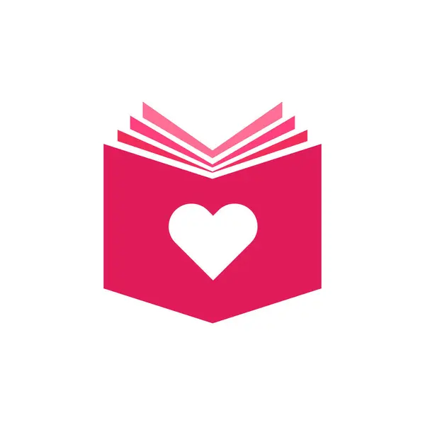 book love logo şablon vektör tasarımı