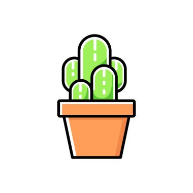 Kaktüs simgesi vektör illüstrasyonu