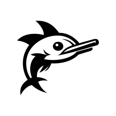 Balık logosu şablonu vektör resimleme tasarımı