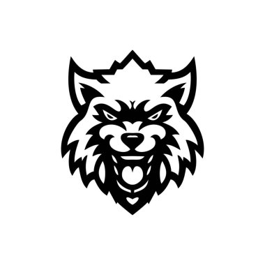 Wolf Logo şablonu vektör simgesi tasarım