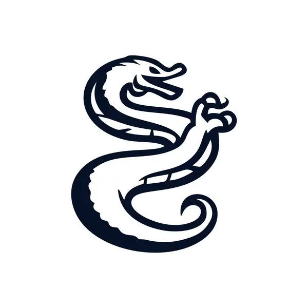 yılan simgesi vektör illüstrasyonu